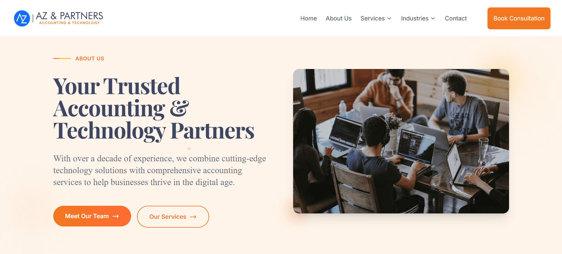 AZ & Partners contact and lead capture experience